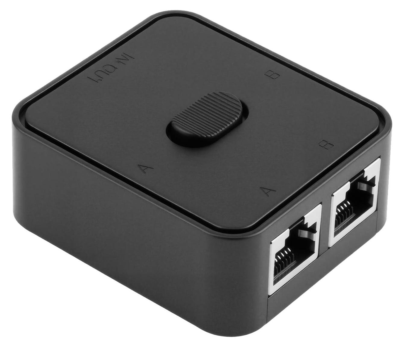 Selius Ethernet-switch met 2 RJ45 poorten, 1000 Mbps netwerk LAN splitter