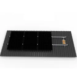 SunEnergyXT hochwertiger Ziegeldach Montagesatz für 2 oder 4 Solarmodule - Dachhaken - 2 Solarmodule