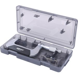 KS-Tools Bügelmessschraube 300.0557, DIN 863, analog, 0,01mm Auflösung, in mm, Messbereich 50 - 75 mm