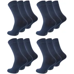 Paolo Renzo® Business Socken 18 Paar - Größe 43/46 - Dunkelgrau