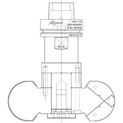 Aigner PM-Diskusfräser R30 für Treppenbau für CNC, C500-30