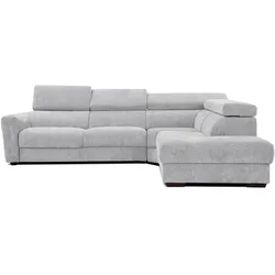 ECKSOFA CALVERA 5-Sitzer, hellgrau