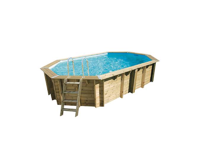 Piscine Emeraude 400x610 h120 - Liner Bleu 75/100ème