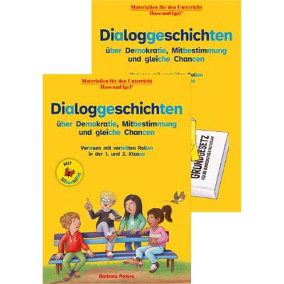 Kombipaket Dialoggeschichten über Demokratie, Mitbestimmung und gleiche Chancen / Silbenhilfe, Zubehör von , Hase und Igel Verlag, 978-3-86316-575-8