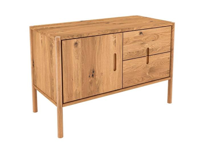 Lomadox Kommode PORI-165, Eiche massiv geölt, 97 cm breit, montierte Lieferung