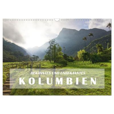 BEKANNTES UND UNBEKANNTES KOLUMBIEN (Wandkalender 2027 DIN A3 quer), CALVENDO Monatskalender