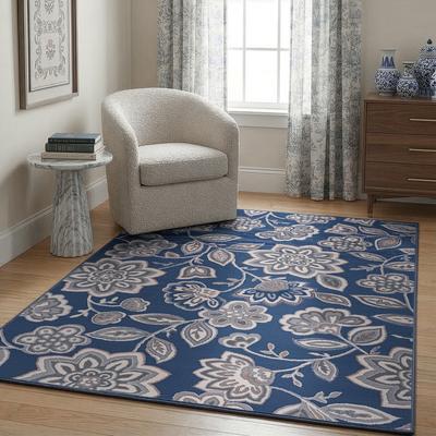 Alise Rugs Carrington Transitional Floral & Botanical Indoor Area Rug