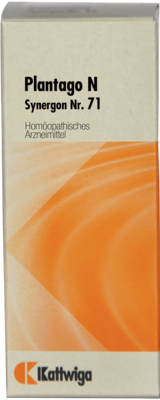 Kattwiga Arzneimittel GmbH SYNERGON KOMPLEX 71 Plantago N Tropfen 50 ml 03574842