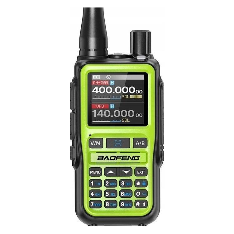 Baofeng Krótkofalówka UV-5R EU MINI USB-C Bluetooth VHF UHF Pasmo Lotnicze Green (5901247920210)
