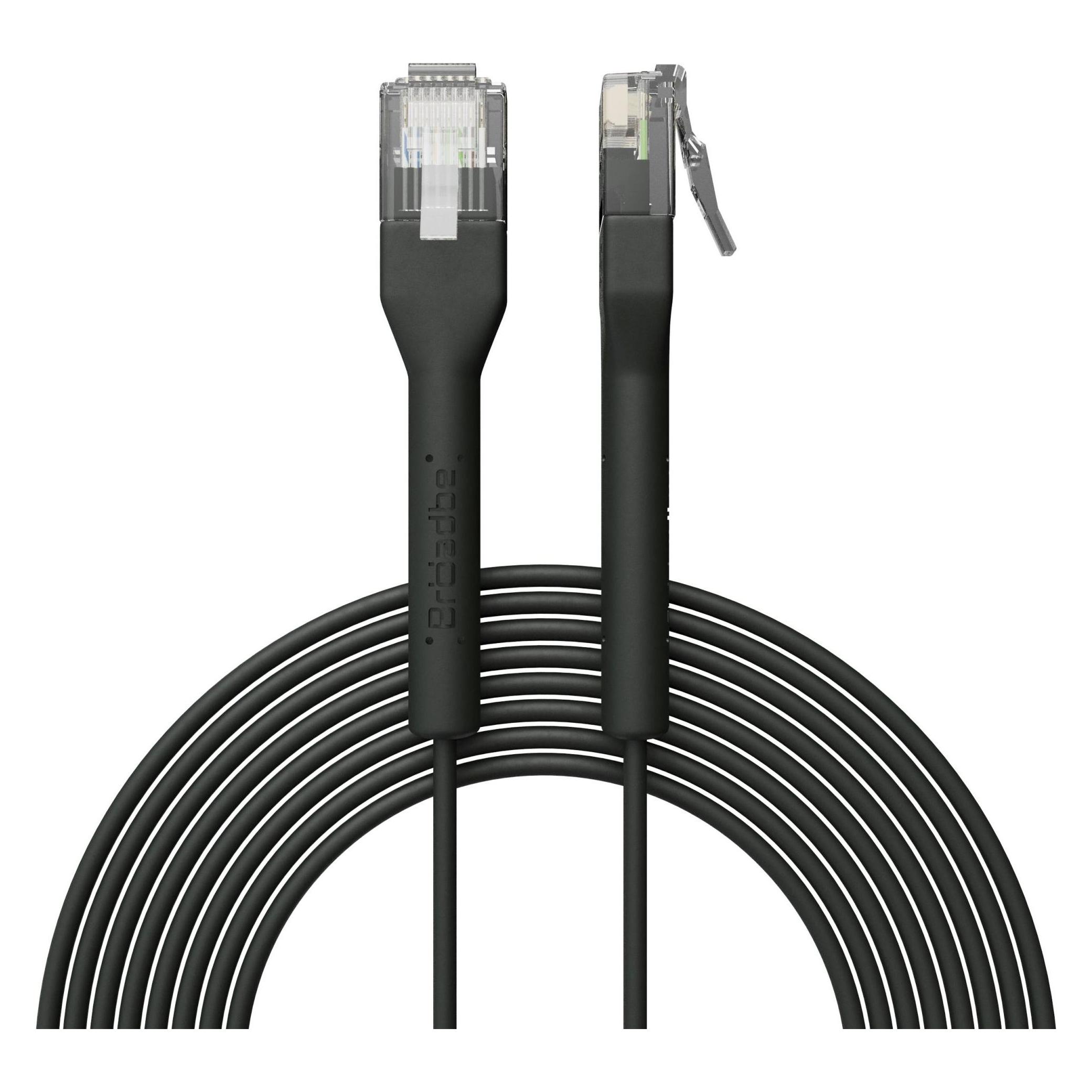 Broadbe Slim Patch Cable 5G Black 3m Cable-Patch-Cat6-BK-3M-Slim (CAT6, 3 m) (Cable-Patch-Cat6-BK-3M-Slim)