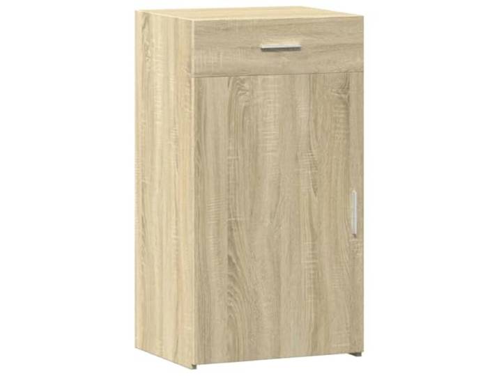Roanoer Sideboard Sonoma-Eiche 50x42,5x93 cm Holzwerkstoff Schrank Kompakter Anrichte-Schrank mit Schublade und Tür für Wohnzimmer oder Flur, pflegeleicht und stabil.