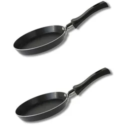 ELO Set mit 2 Mini-Crêpe-Pfannen – – Jewel de Luxe – Ø 14 cm – Keramikbeschichtung, Pfannenset + Topfset