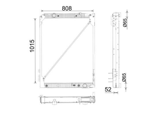 Kühler, Motorkühlung MAHLE CR 686 001P