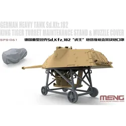 Meng-Model German Heavy Tank Sd.Kfz.182 King Tiger Turret Maintenance Stand&Muzzle Cover(Resin