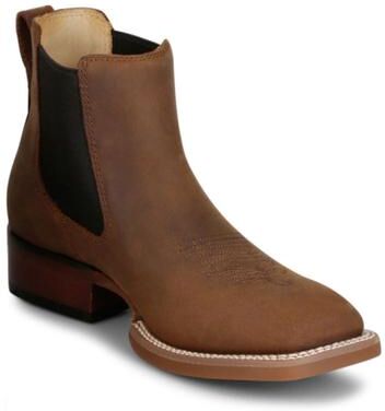 "Justin Boots Frontier 6"" Wide Square Toe - Mens 7 Brown Boot D"