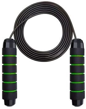 Inspired Finds Adjustable Ball Bearing Speed Wire Jump Rope With Foam Handles For Fitness green