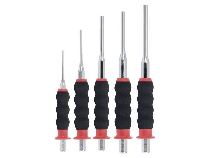 KS TOOLS Jeu de chasseurs de trous\, CrMo\, 5 pièces cylindriques ( 156.0230 )