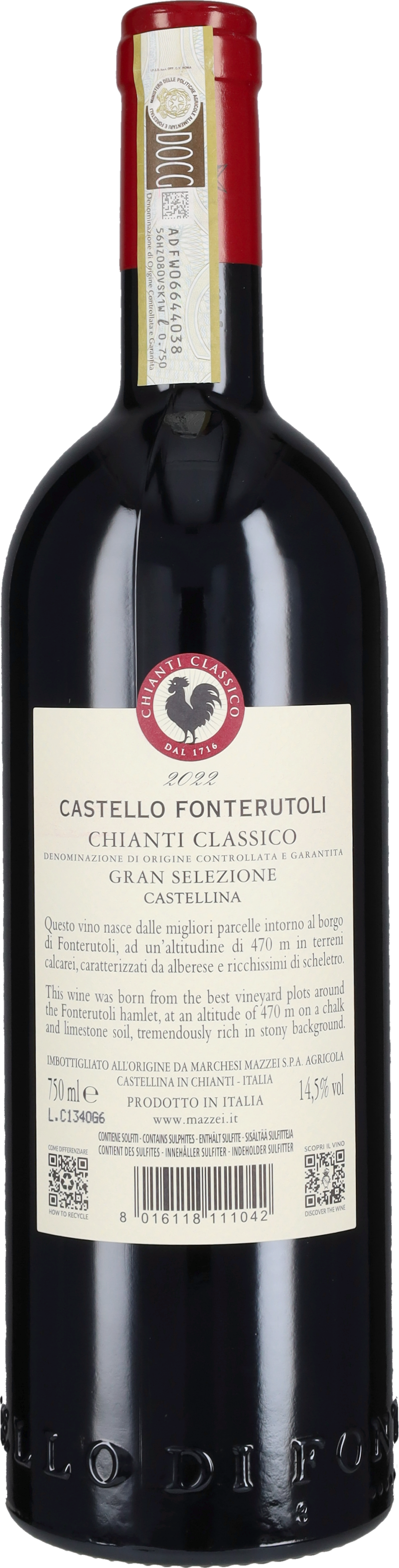 Castello di Fonterutoli - Mazzei Chianti Classico Gran Selezione Castello Fonterutoli Mazzei 2022