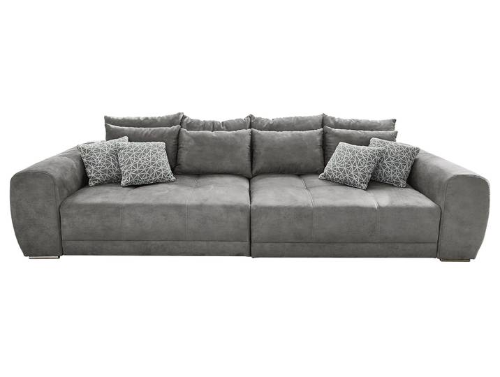 Big Sofa mit Federkern hellgrau 306 x 134 cm - MOLDAU