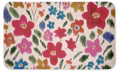 "Stupell Boho Ikat Flowers Printed Anti-Fatigue Floor Mat, design by Heather McLaughlin, 30""x18"""