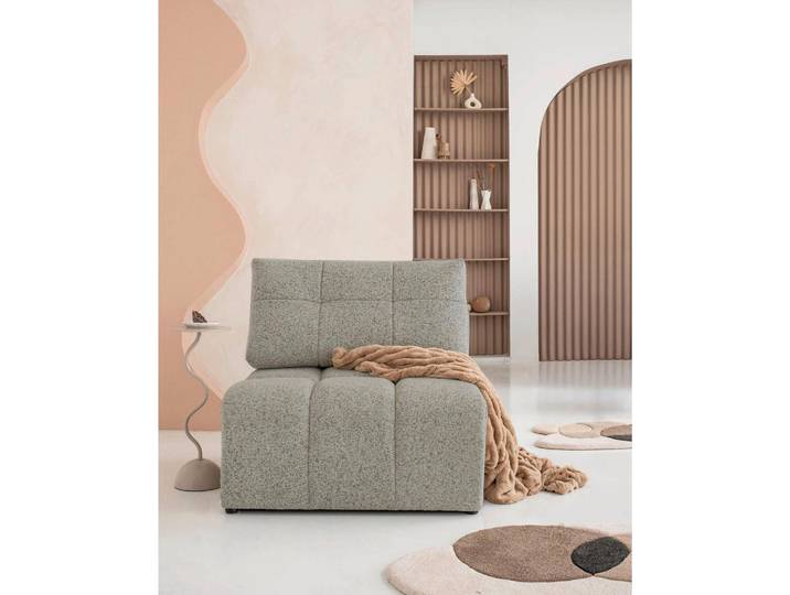 Mid.you Sofaelement, Grau, 96x94x96 cm, Made in EU, Wohnzimmer, Sofas & Couches, Sofas, Modulsofas