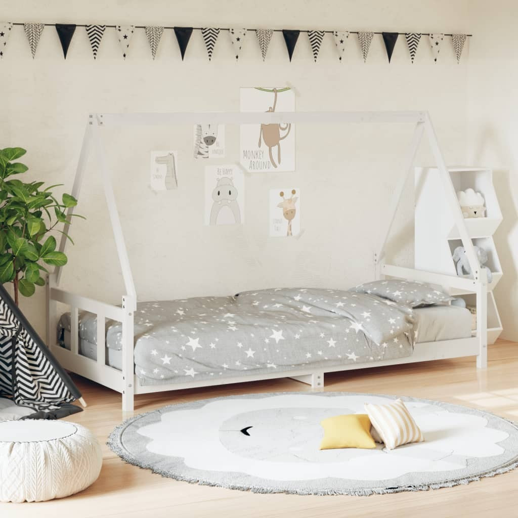 Prolenta Kinderbed met huisframe, massief hout, 90x190 cm
