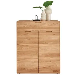 G+K Schuhschrank Stockholm Holz Braun Wildeiche