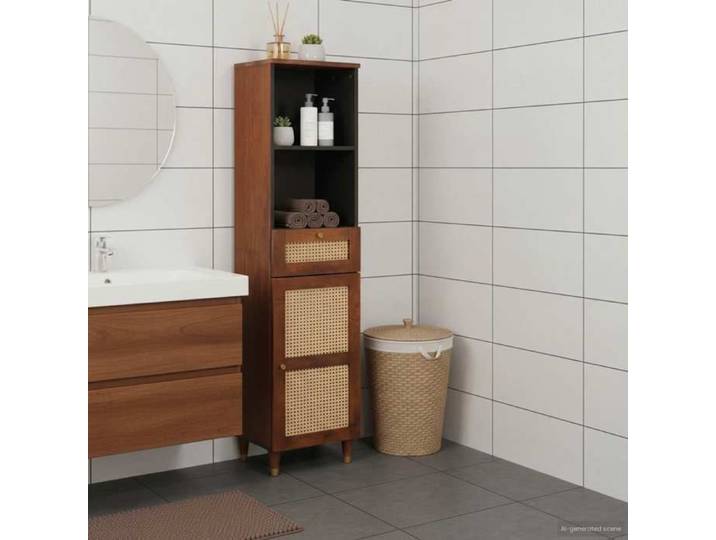 Meuble WC Marron - Buffet Marron 38x33 5x160 cm Bois de mangue massif A912