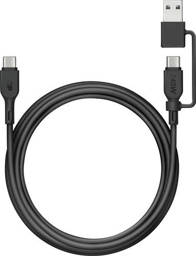 GP USB-Kabel USB 2.0 USB-C, USB-A Stecker 1.50 m Schwarz Datenkabel, Ladekabel GPCBCCBVBKUSB971