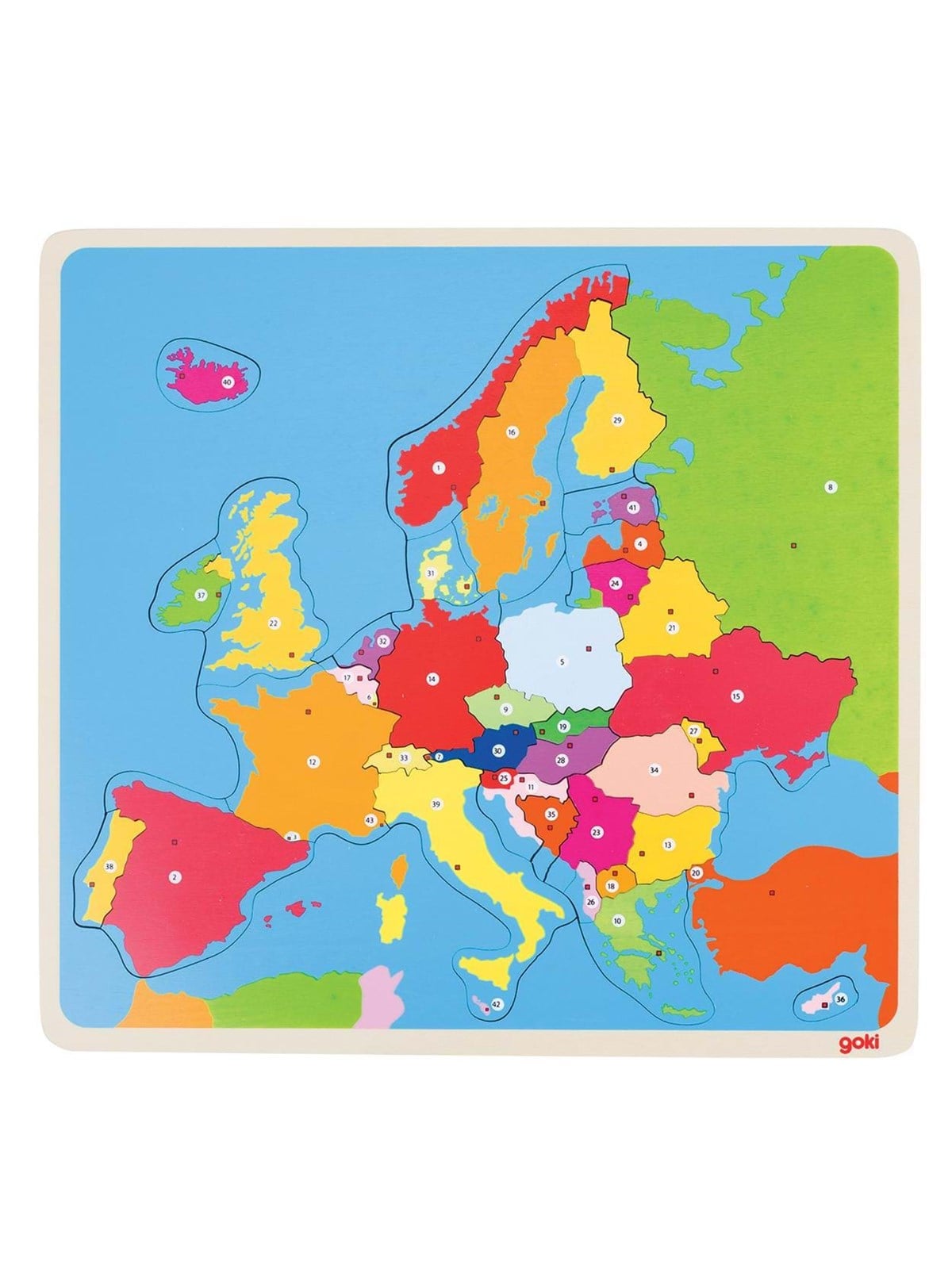 Goki Wooden Puzzle Europe Holz