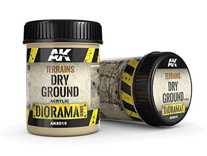 AK Interactive Textuurverf 250ml Droog Grond Acryl Product voor Diorama's)