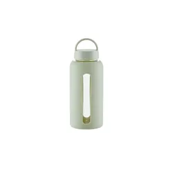 KHG Trinkflasche   , Glas,Silikon,Kunststoff , Maße (cm): H: 23,3  Ø: 8.8