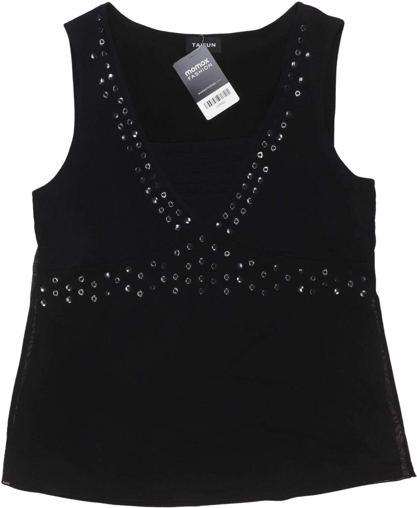Taifun Damen Top, Schwarz, Gr. M, kein / Etikett - Second Hand