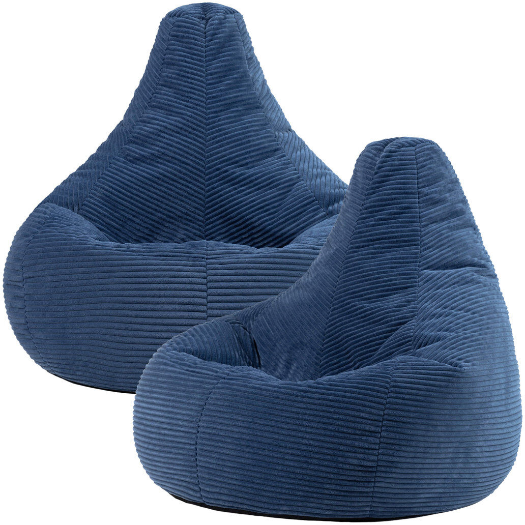 icon Dalton Medium Beanbag Corduroy Dawn Pink Set of 2 Blue Medium