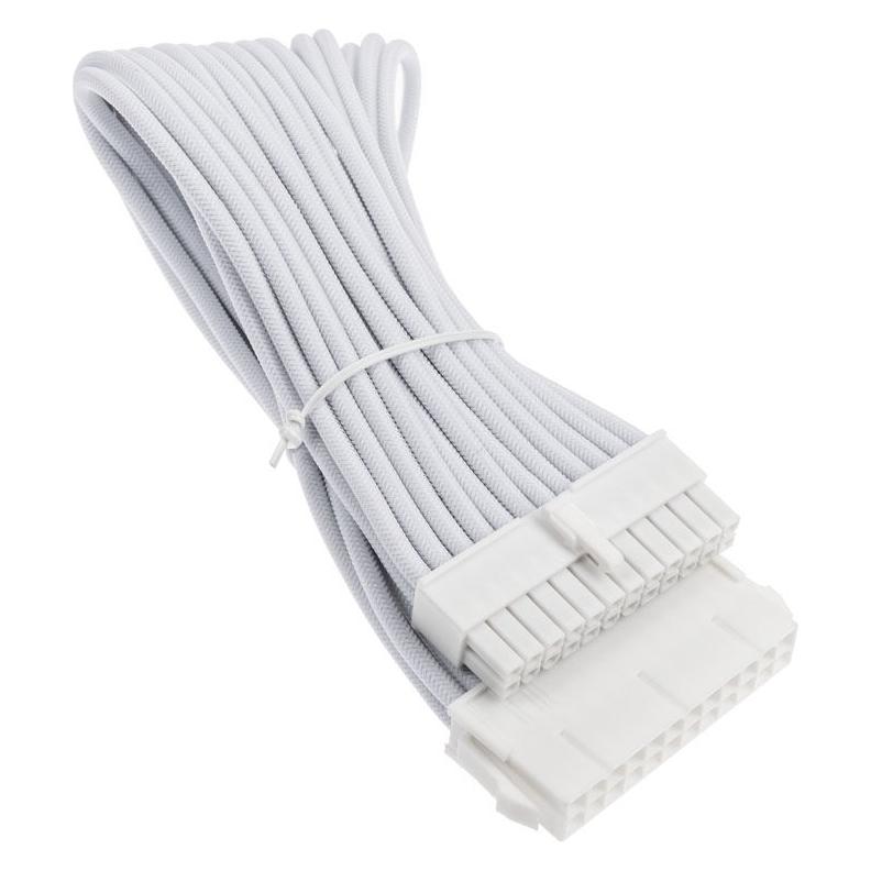 Silverstone SST-PP07E-MBW-V2 - superflexible Netzteil-Verlängerungskabel, 1 x 24pin ATX, Weiss (30 cm, 24 pin ATX) (SST-PP07E-MBW-V2)
