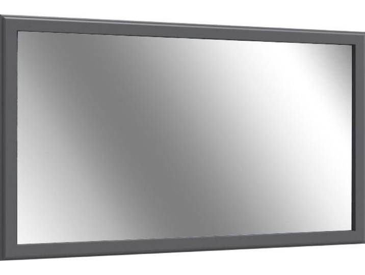 Wandspiegel GOODPRODUCT Tara , grau (graphite matt), B:125cm H:75cm T:4cm, Holzwerkstoff, MDF, Spiegel, Wandspiegel, UV lackiertes MDF