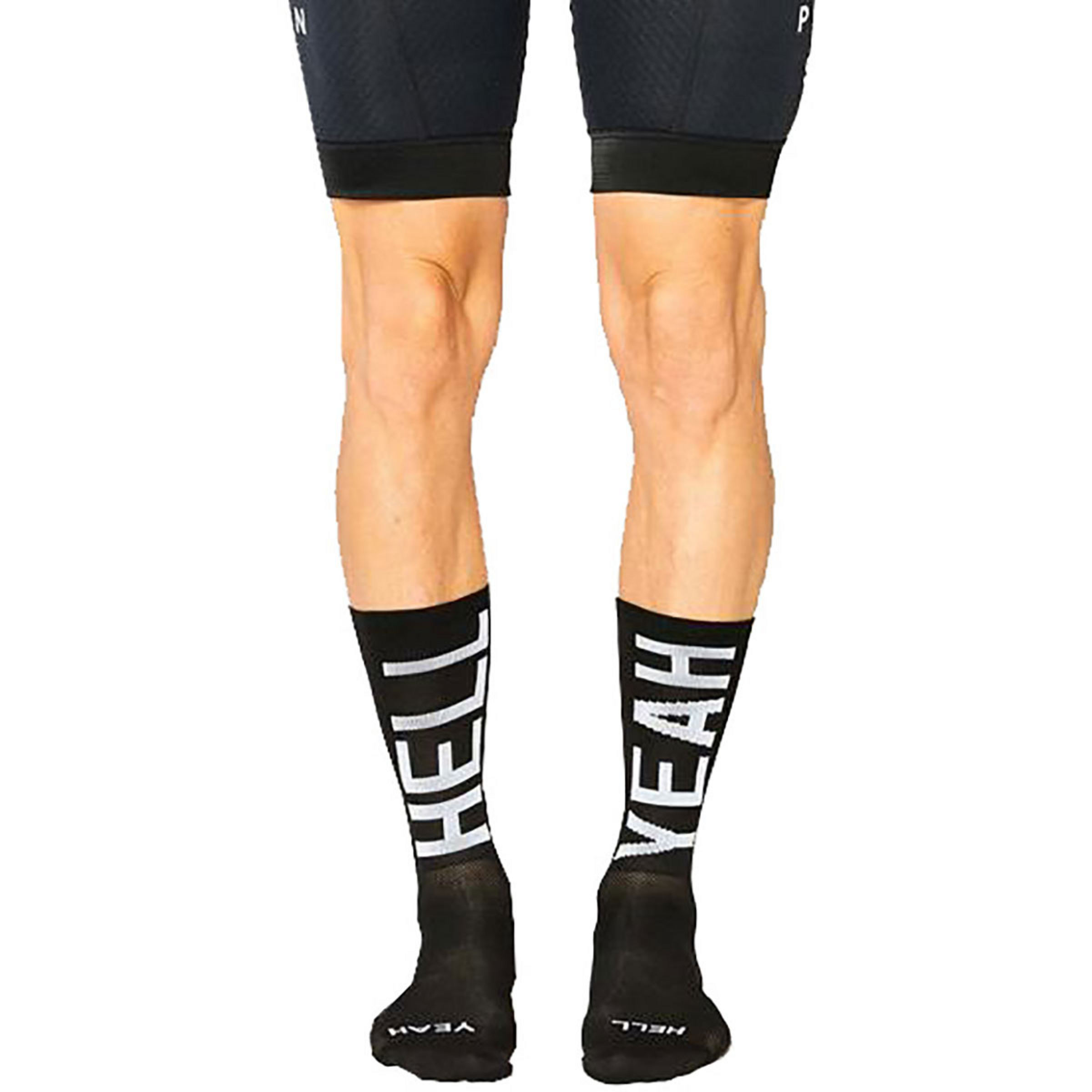 Fingerscrossed Hell Yeah Fahrradsocken schwarz Größe 47 Mountainbike | Rennrad | Gravel Kompressionseffekt