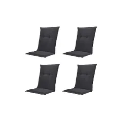 Auflage niedrig 4er-Set  Basic ¦ schwarz ¦ Maße (cm): B: 50 H: 6