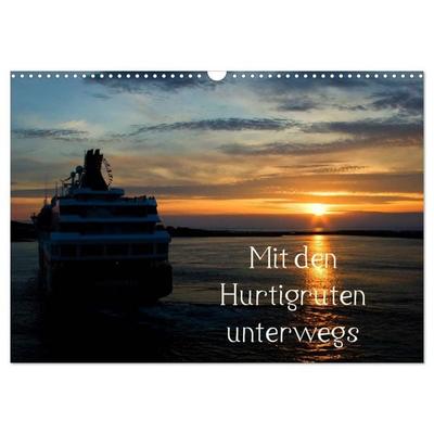 Mit den Hurtigruten unterwegs (Wandkalender 2026 DIN A3 quer), CALVENDO Monatskalender