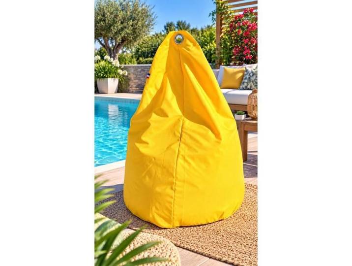 Poire déhoussable Luxe uni jaune