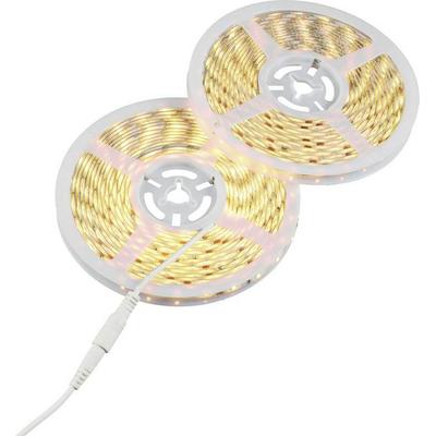 Sygonix SY-6612924 LED-Streifen-Komplettset mit Stecker/Buchse 12 V/DC 10m Warmweiß 1St.