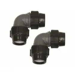 Vaillant Winkelkupplung 90 Grad 2 Stück für PE-Rohr 50 x 4,6 mm aroCOLLECT