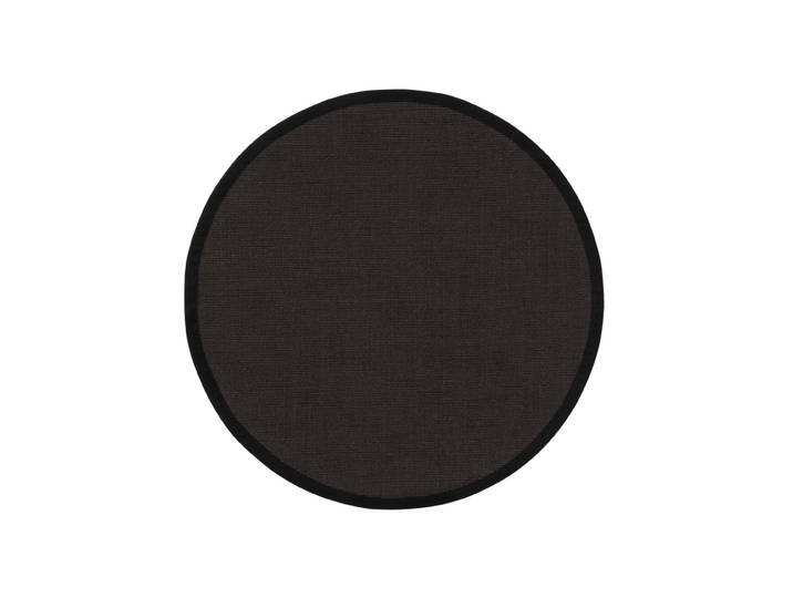 Tapis sisal noir D 250 rond