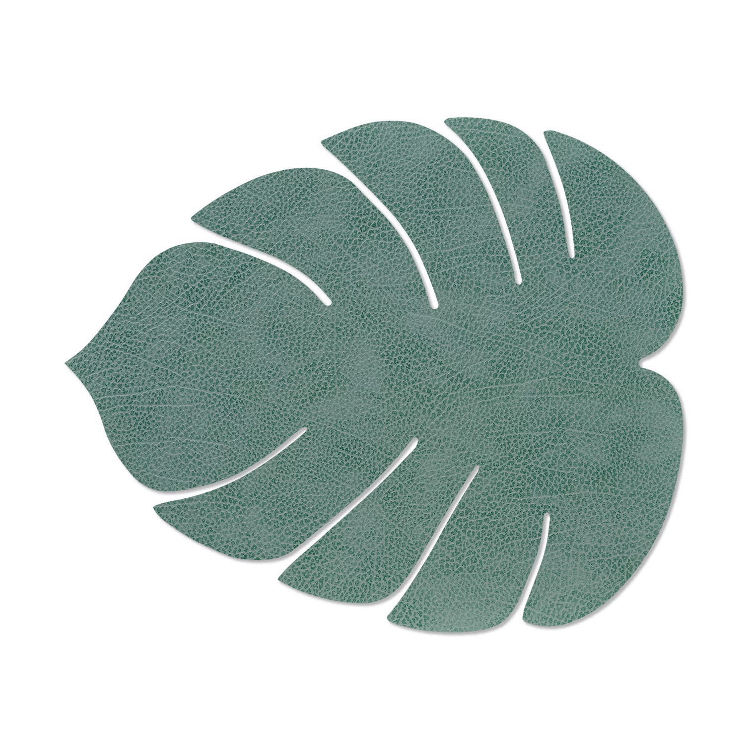 LIND DNA Monstera Leaf Hippo placemat L Pastelgroen
