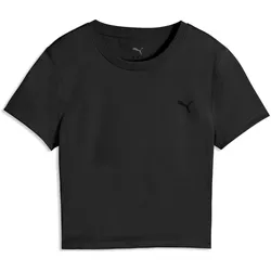 Puma, Damen, Sportshirt, W Strong Cross Back Tee (S), Schwarz