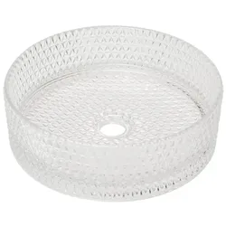 Aufsatzwaschbecken SAT Purity 36x36 cm klar ohne Hahnloch, ohne Überlauf SATGLA3636T
