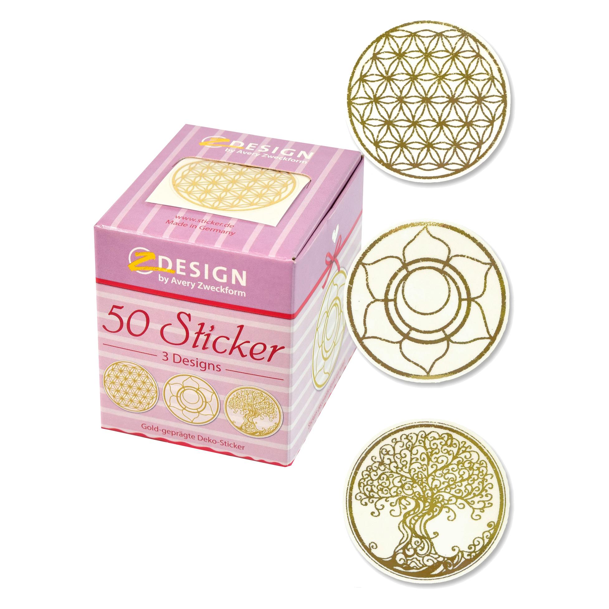 Z-Design Sticker auf Rolle (50 Sticker) (56817)