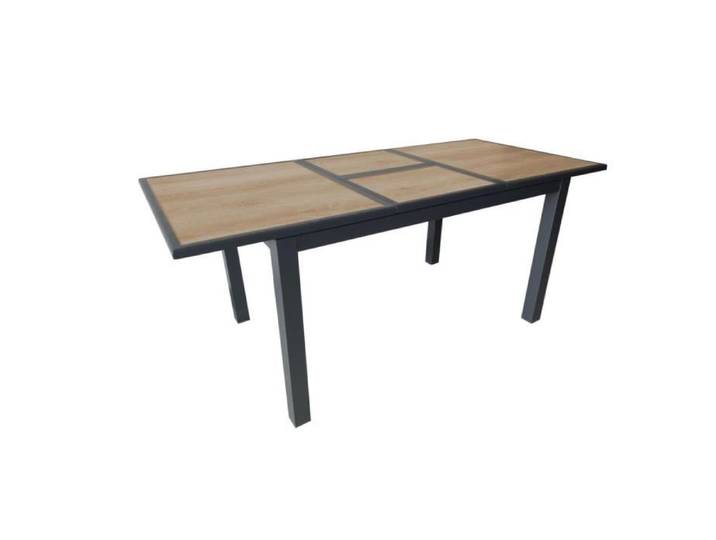 Table de jardin - PROLOISIRS - Genes - Aluminium - 60/220 x 74 x 90 cm - 6 personnes