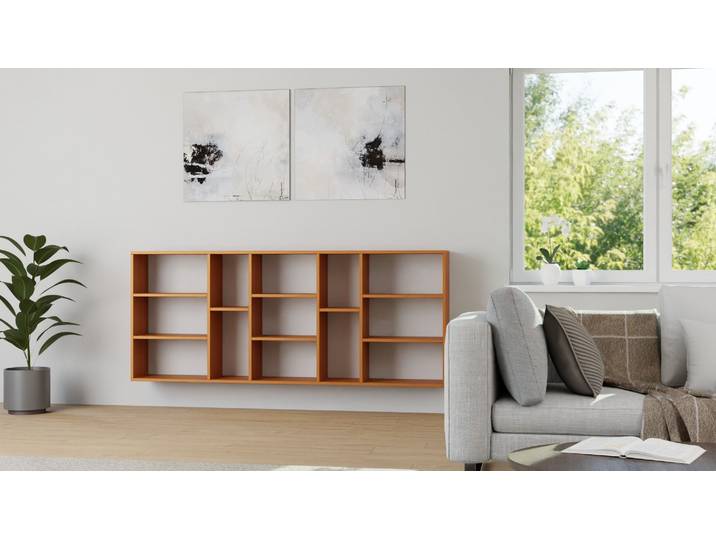 Le meuble pour accueillir vos accessoires multimédia Hêtre Acajou huilé