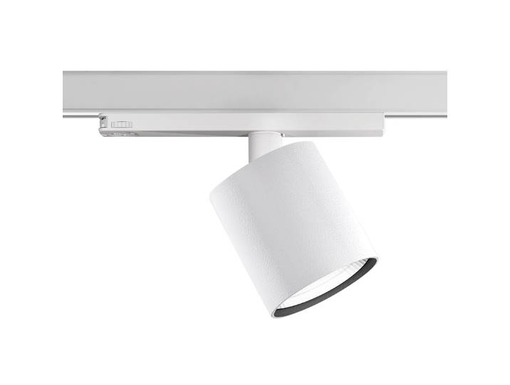 Ivela Perfetto Puro spot 4.000K wit, wit / opaal, Hal, Aluminium, Modern, railverlichting